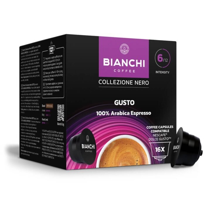 Bianchi collezione nero gusto 100% arabica