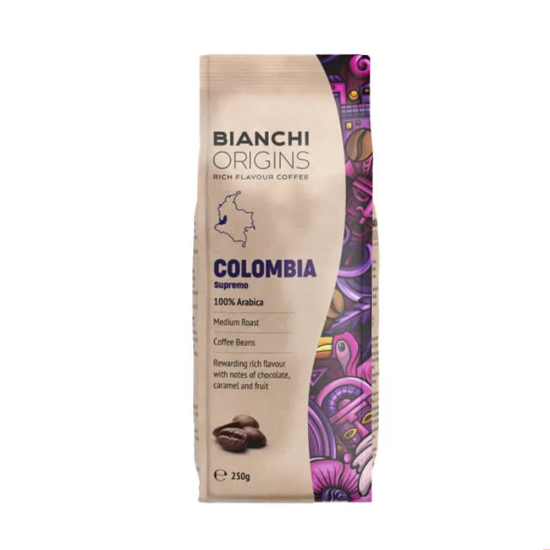 Bianchi origins colombia medium roast 250gr Bianchi origins colombia medium roast 250gr